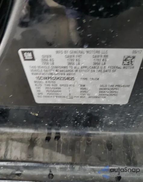 2017 Chevrolet Silverado K1500 Custom из США, поврежденный, VIN 1GCVKPEC6HZ354625